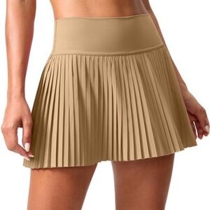 NWT SANTINY Pleated Tennis Skirt for Women with Shorts & Pockets